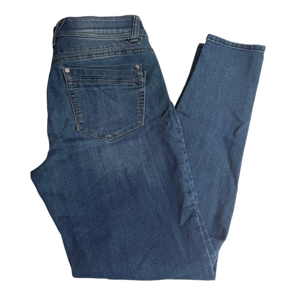 VTG Democracy STRETCH JEANS Womens SZ 6 Blue Denim 30x28 Skinny Jean Ab Solution